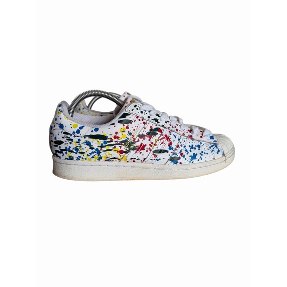 adidas Other - Adidas Superstar Splashes Splatter Drips White Mens Size 9